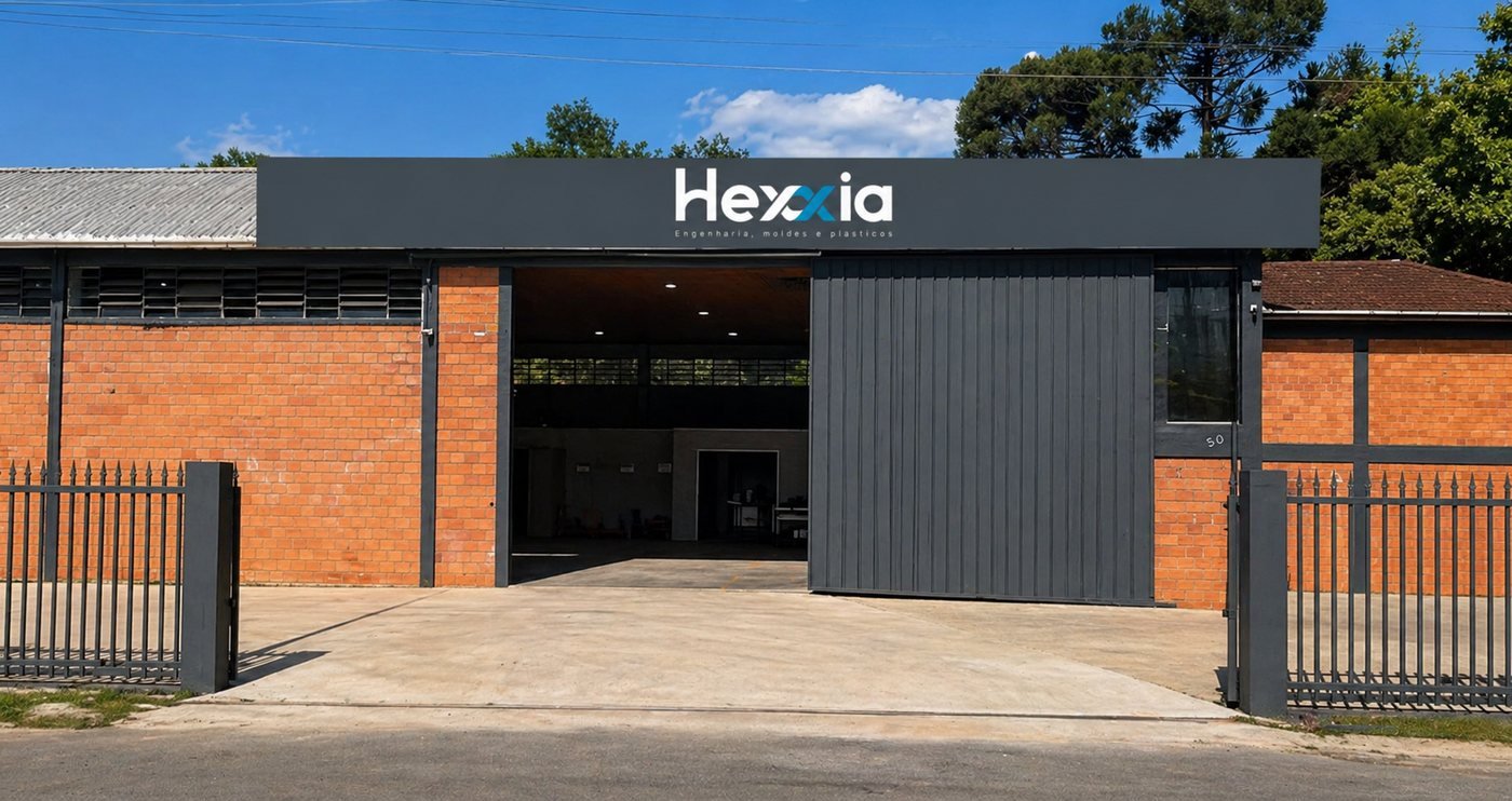 Fachada da Hexxia em Flores da Cunha, na Serra Gaúcha
