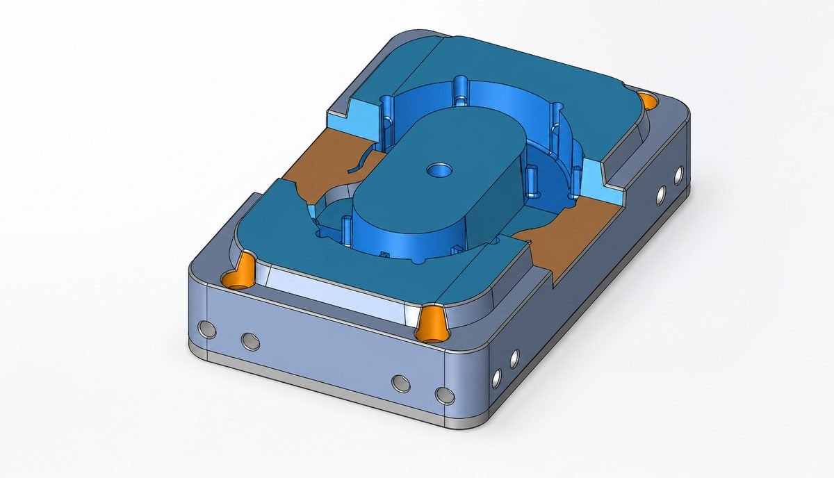 Projeto de engenharia de peça técnica em CAD